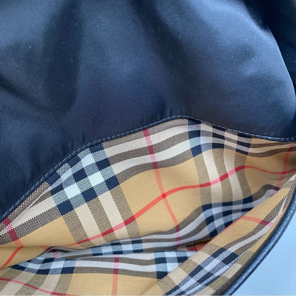 Burberry Flap Nylon Diaper Bag Black - Picture 10 of 15